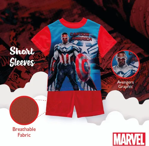 Vista 4 de Juego de dormir de 3 piezas para niños New Captain America