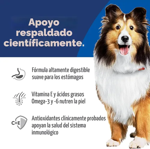 Vista 5 de Hill's Science Diet comida para perros adultos, estómago sensible y piel seca, Regular