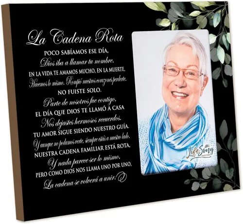 Vista 12 de LifeSong Milestones Marco de fotos personalizado de condolencias conmemorativas, los que amamos no se van caminan a nuestro lado todos los días