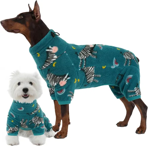Vista 18 de ROZKITCH Abrigo térmico de invierno para perro, pijama de forro polar suave, resistente al viento, chaqueta cálida para clima frío, chaleco