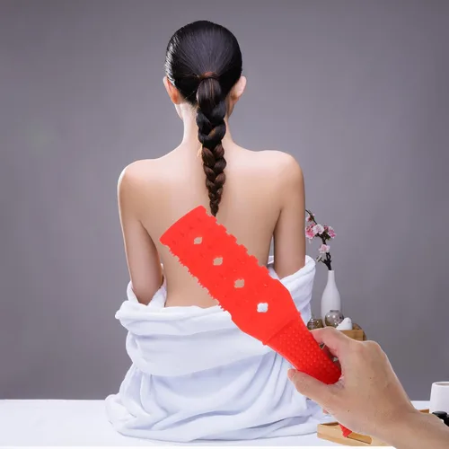 Vista 5 de Placa Gua Dolor Pat Back Cuatro Masajes Portátil para Músculo Cuerpo Hombro Acupoint Becerro Masajeador Cuidado Salud Alargado Raspado Stick