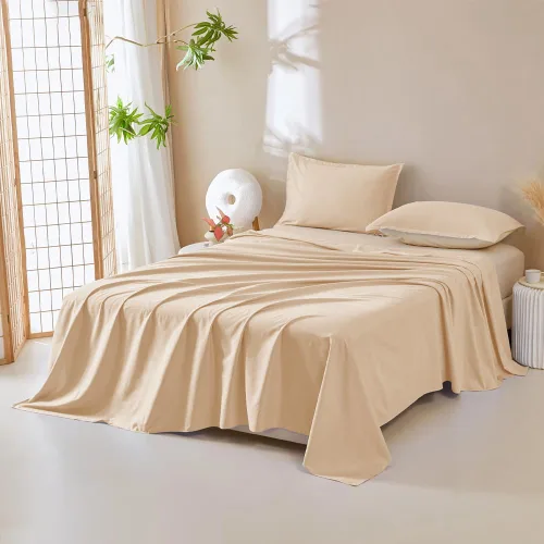 Vista 6 de Funda de cama impermeable para perros y gatos, resistente al pelo de las mascotas, funda protectora para cama con tela fina 100% impermeable