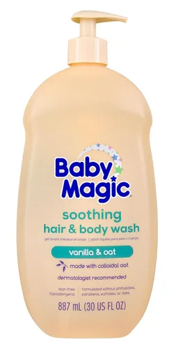Vista 22 de Baby Magic Baño calmante para bebé, 9 onzas, lavanda y manzanilla, sin lágrimas, libre de parabenos, ftalatos, sulfatos y tintes