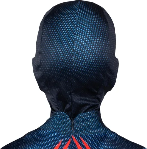 Vista 3 de Jazwares Marvel - Accesorio oficial para disfraz de Halloween de Zentai, máscara de elastano elástica bidireccional con ojos moldeados Miles Morales