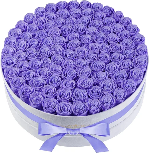 Vista 28 de Perfectione Roses 27 Rosas en una Caja, Rosa del Día de la Madre, Flores Preservadas para Ella, Flores para Entrega, Regalos de Cumpleaños