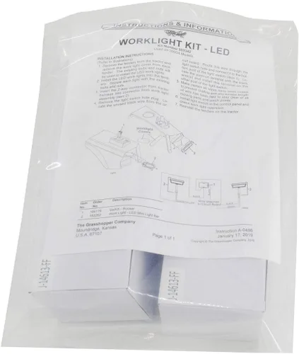 Vista 5 de Grasshopper Kit de luz de cortacésped - Dos mini barras de luz LED, pieza