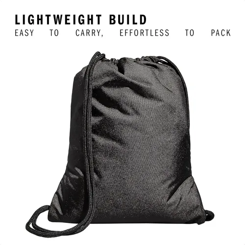 Vista 4 de adidas Alliance Sackpack - Mochila con cordón para deportes, bolsa de Negro/2
