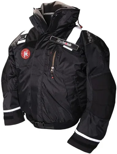 Vista 2 de First Watch AB-1100 Flotación Bomber Chaqueta - Hi-Vis Amarillo/Negro - Grande