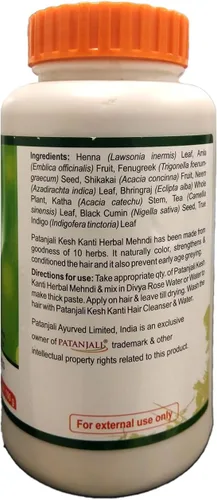 Vista 6 de Patanjali Kesh Kanti Herbal Mehndi 3.53 oz (paquete de 3)