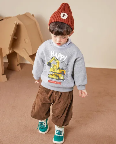 Vista 3 de Sudadera de dinosaurio para niños pequeños, camisa de manga larga Dinosaurio T-Rex