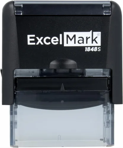 Vista 3 de Sello de goma autoentintable ExcelMark, personalizable, para el hogar o la oficina