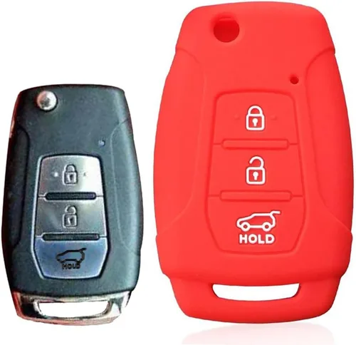 Vista 4 de Para SsangYong Rexton Korando Actyon Rodius Silicona Remote Key Case Car Key Shell Cases (negro)