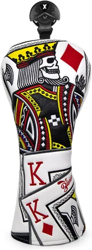 Vista 13 de Fundas para palos de golf, cubierta de piloto de diamante de póquer, cubierta de madera de Fariway, 3 cubiertas híbridas de madera, cubierta