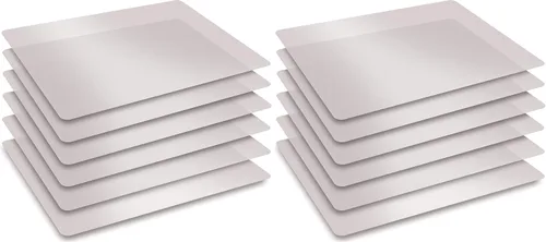 Vista 8 de Better Kitchen Products Juego de 6 alfombrillas de corte de plástico transparente esmerilado, flexibles y extragruesas, 12 x 18 pulgadas