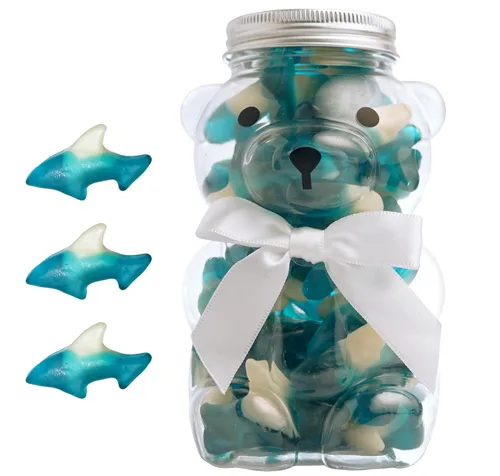 Vista 13 de Bear Necessities Osos Gominosos en Frasco de Oso - Lindo Lazo, Caramelos Gomosos Envasados a Mano, Regalo - Elaborados y Hechos en los EE. UU.