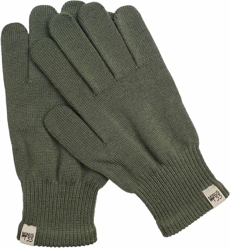 Vista 2 de Minus33 Merino Wool, guantes de lana, con revestimiento, negros