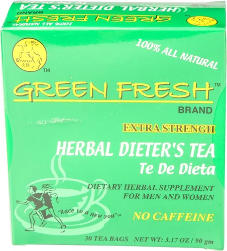 Vista 3 de Té de hierbas Green Fresh Extra Strength (30 unidades), 2.11 onzas