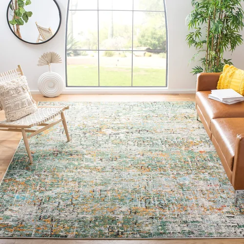 Vista 12 de SAFAVIEH Colección Madison - Alfombra de acento 2'2" x 4', negro y dorado, diseño abstracto moderno, no desprende pelusa y fácil cuidado, ideal