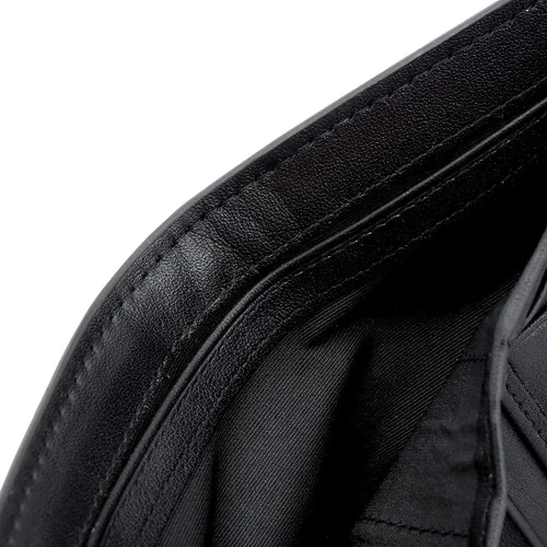 Vista 5 de Billetera de piel para hombre, monedero con clip de dinero para hasta 6 tarjetas, tarjetero de visita