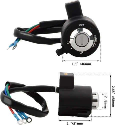 Vista 8 de Conjunto de Cerradura del Interruptor de Encendido para Harley Davidson Sportster XL 883 1200 1995-2003