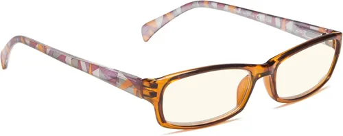 Vista 10 de Gafas de computadora de moda para mujer, diseño de patrones (azul, 0.00)