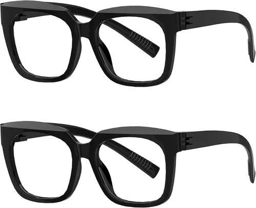 Vista 40 de Eyekepper Lupa de mano gafas de lectura plegables Metalless Lectores sin tornillos con correa para el cuello - Negro +0.50