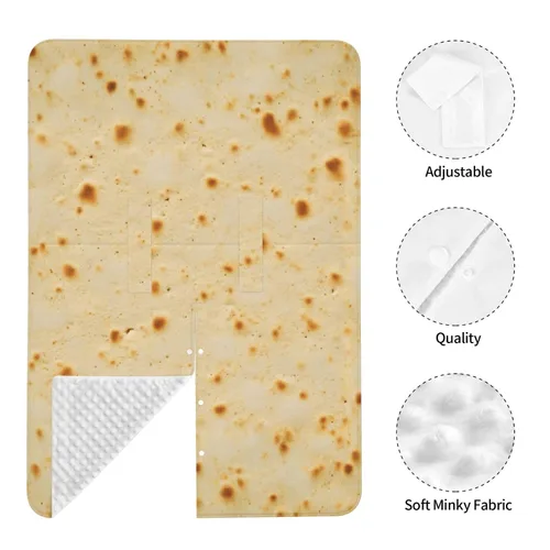 Vista 5 de Burrito Taco Tortilla Funda de asiento de coche Baby Stuff Western Infant Carseat Covers Baby Girl Highland Asiento de coche Canopy Boy Invierno