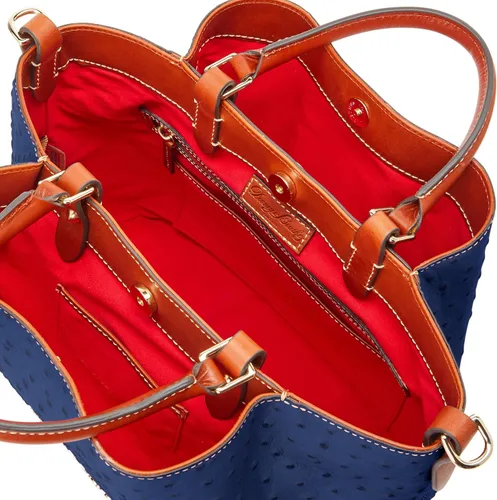 Vista 3 de Dooney & Bourke Avestruz - Bolsa grande barlow, marino