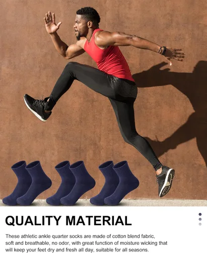 Vista 5 de Tarpop 150 pares de calcetines de tobillo para hombre, calcetines a granel atléticos que absorben la humedad, calcetines deportivos casuales