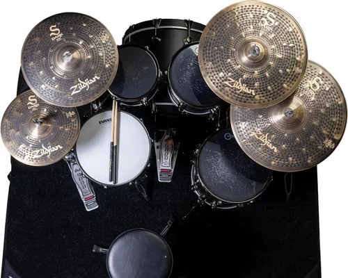 Vista 4 de Zildjian S Dark - Platillos Hi-hat de 14 pulgadas