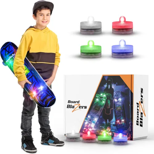 Vista 8 de Board Blazers Luces LED para Skateboard con Efecto Underglow - Regalo Ideal para Skateboard - Luz LED Perfecta para Longboard o Luz para Scooter