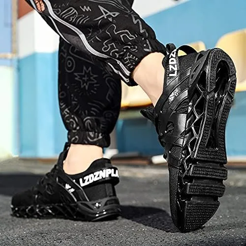 Vista 6 de LZDZN Tenis de correr para hombre, tenis Air para hombre, caminos atléticos, juveniles, deportes, caminar, hombre, casual, a la moda, para correr