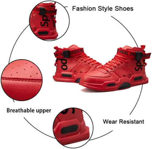 Vista 2 de XIDISO - Zapatillas deportivas deportivas para hombre y mujer alta y baja deportivas deportivas informales para hombre