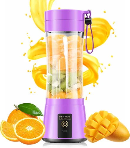Vista 10 de Portable Blender Personal Size Blender Make Smoothies, 12oz Mini Travel Cup