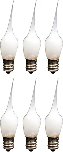 Vista 4 de Creative Hobbies® Mini bombillas de vela sumergidas de silicona estilo campestre, 3 W, paquete de 10 bombillas