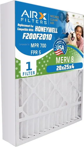 Vista 6 de AIRX FILTERS WICKED CLEAN AIR. Filtro de horno 20x25x4 MERV 8 compatible con filtro de aire Honeywell 20x25x4 F25 1 solo filtro