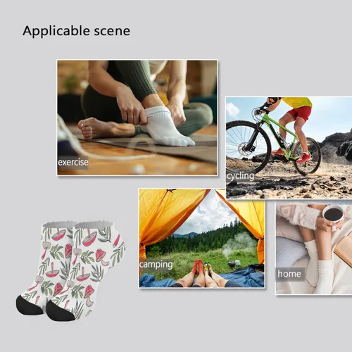 Vista 7 de devor No Show Socks for Women Dress Socks for Women's Casual Socks Humor Cute Mushrooms Funny Mushrooms Magic Mushrooms Plant Forest Short Boot