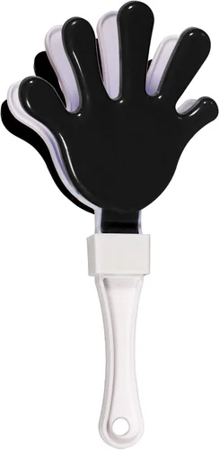Vista 4 de Windy City Novelties Paquete de 12 mini pinzas de mano de 7 pulgadas, ruidosos de plástico para juegos deportivos, rallyes de pep, portones traseros