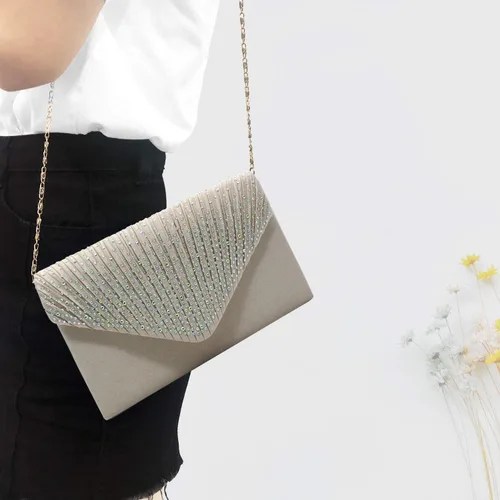 Vista 3 de Nuevo bolso nupcial del bolso de la boda de las señoras