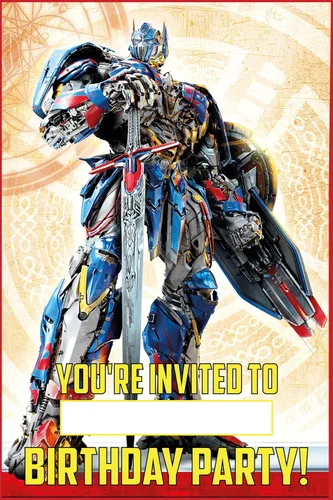Vista 2 de 20 invitaciones y sobres dinámicos de cumpleaños de Robot Hero Adventure - Invitaciones de fiesta de feliz cumpleaños para niños, 6 x 4 pulgadas