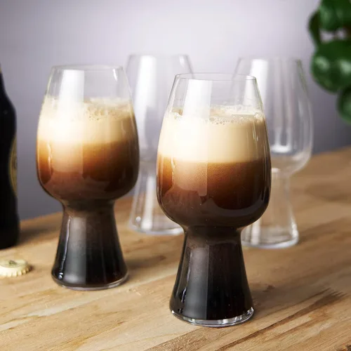 Vista 7 de Spiegelau Craft Beer Stout - Juego de 4 vasos de cerveza sin plomo, hechos en Europa, vasos de cerveza modernos, aptos para lavavajillas, juego