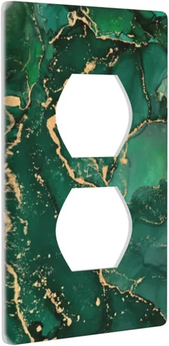 Vista 41 de Placas de interruptor de luz de doble palanca con diseño de tortuga marina y estrella de mar del océano, cubiertas de tomacorriente de 2 gang A1