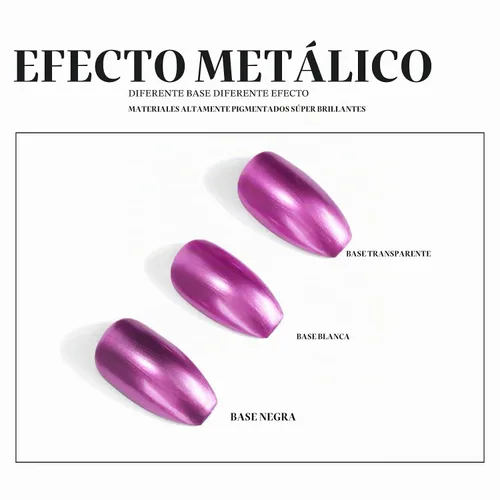 Vista 3 de KYDA Esmalte de uñas de espejo morado oscuro de 0.6 fl oz, esmalte de espejo brillante brillante para arte de uñas, arte de uñas de efecto metálico