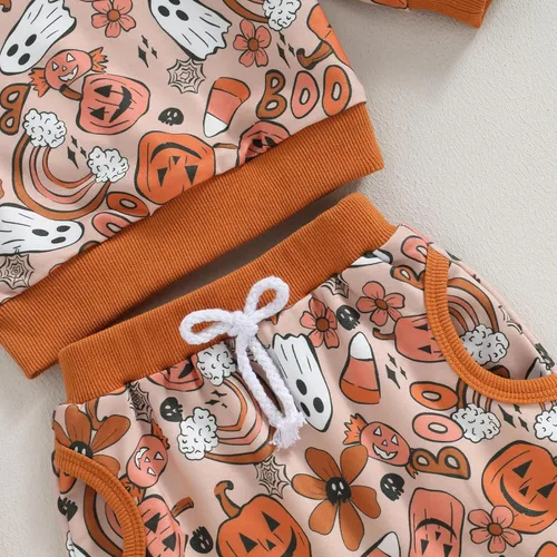 Vista 5 de YINGISFITM Conjunto de sudadera de manga larga para el día de San Valentín, ropa de invierno, estampado de corazón