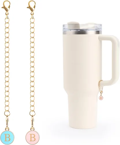 Vista 12 de Accesorios de Copa Stanley de 2 piezas - Dije de 26 letras adecuado para vasos térmicos modernos y Hydro Flask, identificación de mango de taza