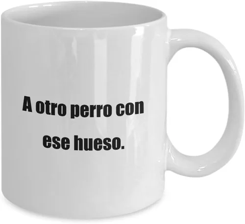 Vista 2 de Taza de café clásica -A otro perro con ese hueso.- blanco 11oz
