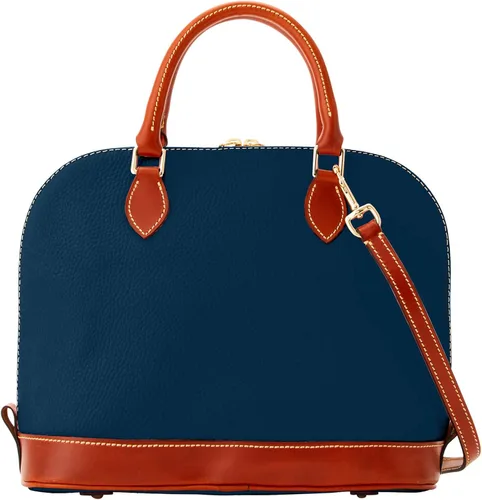 Vista 4 de Dooney & Bourke - Bolsa de cuero texturizado y zíper, funciona como bolsa de mano, monedero, bandolera
