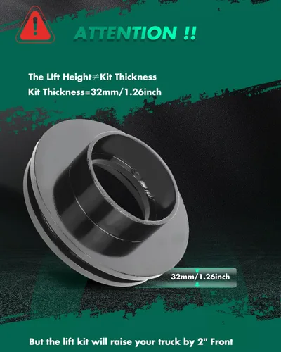 Vista 2 de SCITOO Kit de elevación de nivelación delantera de 2 pulgadas para Chevrolet 1999-2007 Espaciador de puntal de elevación compatible con Chevrolet