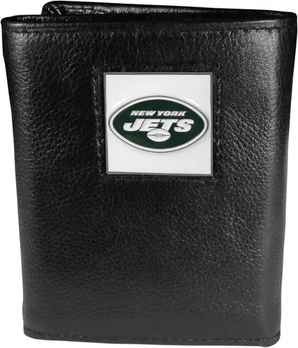Vista 9 de Siskiyou Sports Men's Deluxe Leather Tri-fold Wallet Packaged in Gift Box