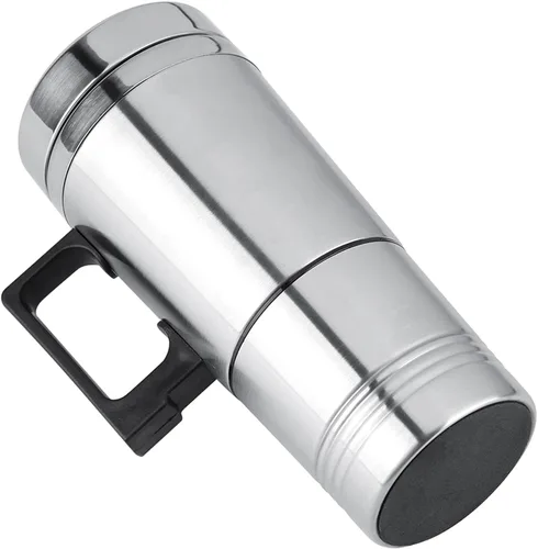 Vista 8 de 24V/12V Hervidor eléctrico de viaje 300mL Calentador de agua portátil de acero inoxidable para uso en el hogar del coche Camping